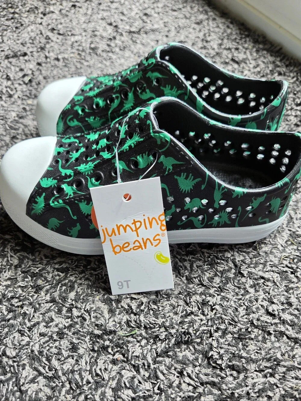 NWT Jumping Beans Rommy Toddler Dinosaur Water Shoes 9T